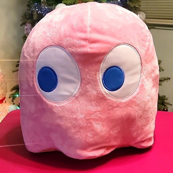 Ms Pac Man Ghost Plush 16" Pinky Bandai Namco - Picture 8 of 8